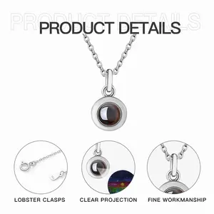 Sunrise Titanium Steel Projection Necklace