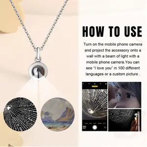 Houtbay Cape Town Titanium Steel Projection Necklace