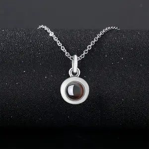 They Began To Arrive Titanium Steel Projection Necklace