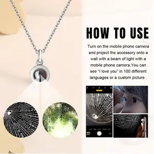 Approach Down A Little Titanium Steel Projection Necklace