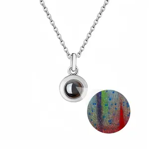 Abrupt Descent Titanium Steel Projection Necklace