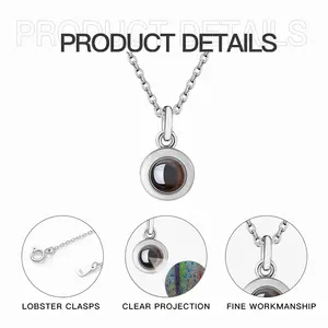 Abrupt Descent Titanium Steel Projection Necklace