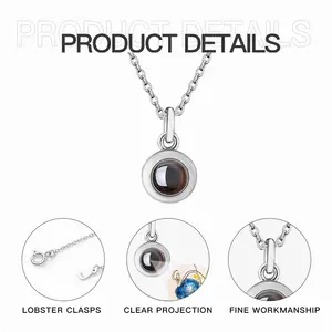 Scribbs F Titanium Steel Projection Necklace