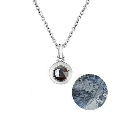 Message Series 2S Titanium Steel Projection Necklace