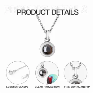 Like Fire And Ice Titanium Steel Projection Necklace