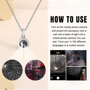 Dark Knight Titanium Steel Projection Necklace