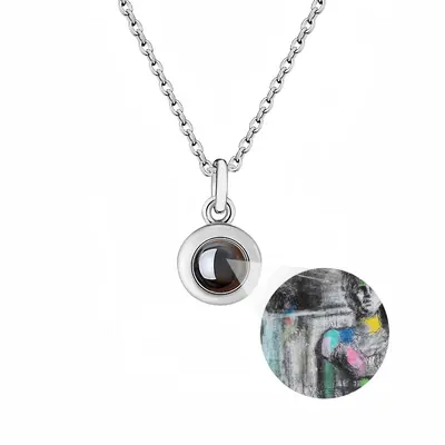 Almost Still Life Synthesis Titanium Steel Projection Necklace