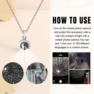 Almost Still Life Synthesis Titanium Steel Projection Necklace