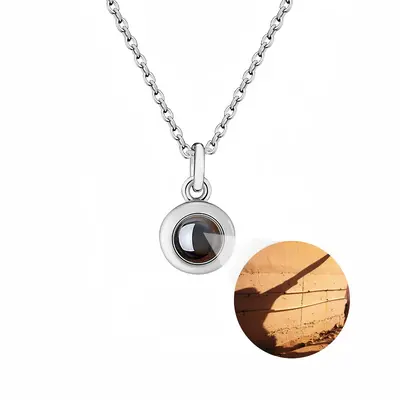 A Road Well Traveled Titanium Steel Projection Necklace