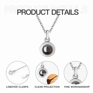 A Road Well Traveled Titanium Steel Projection Necklace