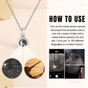 A Road Well Traveled Titanium Steel Projection Necklace