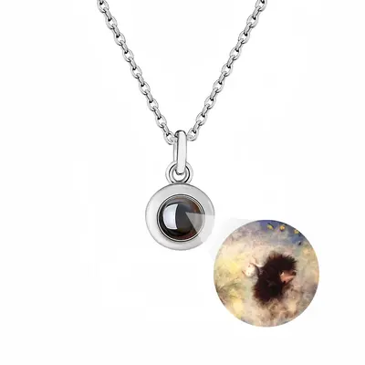 Hedgehog In The Fog Titanium Steel Projection Necklace