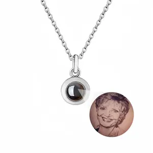 Florence Henderson Portrait Titanium Steel Projection Necklace