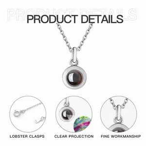 Happy Titanium Steel Projection Necklace