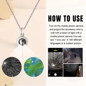 Inspiring Titanium Steel Projection Necklace