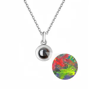 Chaos Titanium Steel Projection Necklace