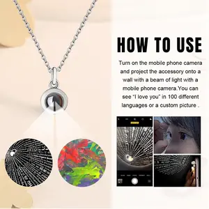 Chaos Titanium Steel Projection Necklace