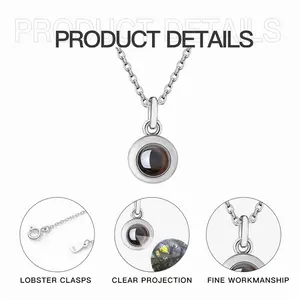 Sober Titanium Steel Projection Necklace