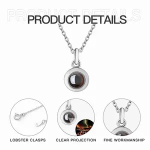 Island Escape Titanium Steel Projection Necklace