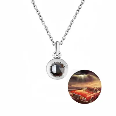 Primordial Highway Titanium Steel Projection Necklace