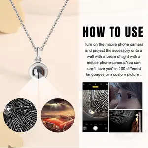 Primordial Highway Titanium Steel Projection Necklace