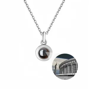 Arena Titanium Steel Projection Necklace