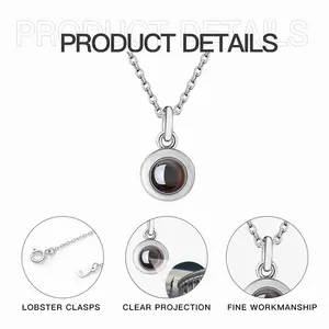 Arena Titanium Steel Projection Necklace