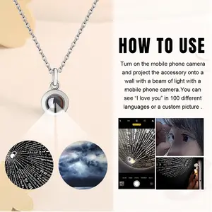 Disguise Titanium Steel Projection Necklace