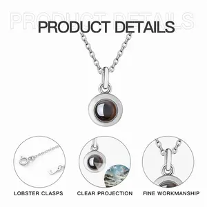 Eternal Glow Titanium Steel Projection Necklace