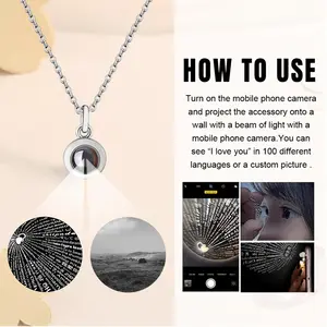 A Moody Betty Hill Titanium Steel Projection Necklace