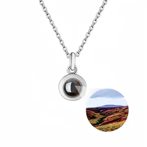 Kildonan Burn Titanium Steel Projection Necklace