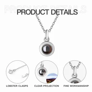 Kildonan Burn Titanium Steel Projection Necklace