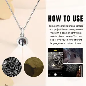 Ravine Titanium Steel Projection Necklace