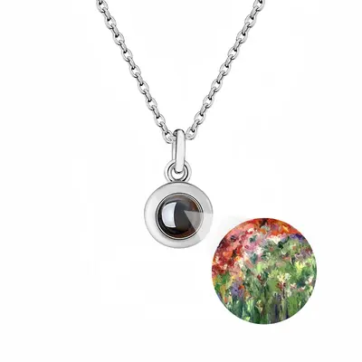 Dancing Meadow Gift Idea Titanium Steel Projection Necklace