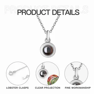 Dancing Meadow Gift Idea Titanium Steel Projection Necklace