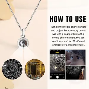 Night Of Prayer And Penance Titanium Steel Projection Necklace