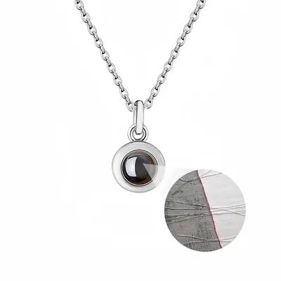 Stillness Titanium Steel Projection Necklace