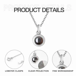 Stillness Titanium Steel Projection Necklace