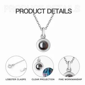 The Window Titanium Steel Projection Necklace