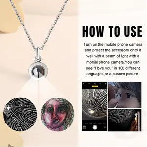 Trend Setter Titanium Steel Projection Necklace