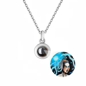 The Meta-Universe Titanium Steel Projection Necklace