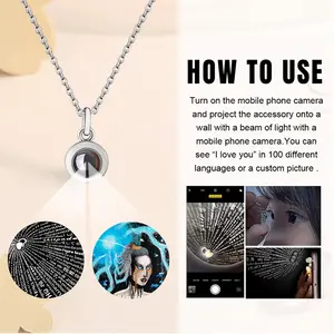 The Meta-Universe Titanium Steel Projection Necklace