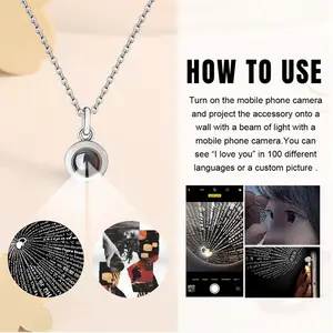 Spy Titanium Steel Projection Necklace