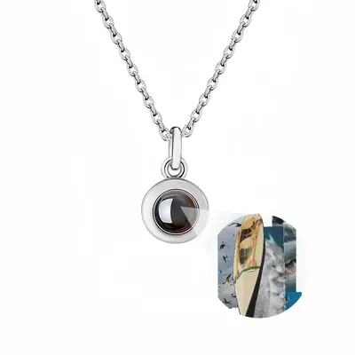 Kayak Titanium Steel Projection Necklace