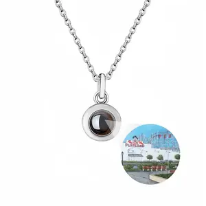 Rockaways Playland New York City Titanium Steel Projection Necklace