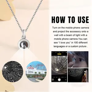 Rockaways Playland New York City Titanium Steel Projection Necklace