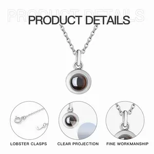 Northern Bridge Titanium Steel Projection Necklace