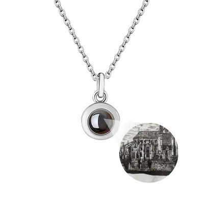 Notre Dame De Paris Titanium Steel Projection Necklace