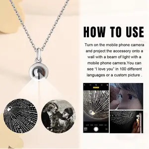 Sculptit-Inventit Titanium Steel Projection Necklace