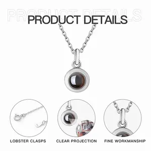 First Haircut Titanium Steel Projection Necklace